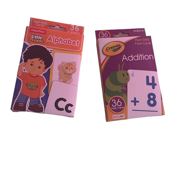 FISHER Price Alphabet flash & Crayola Addition flash cards set - Picture 1 of 2